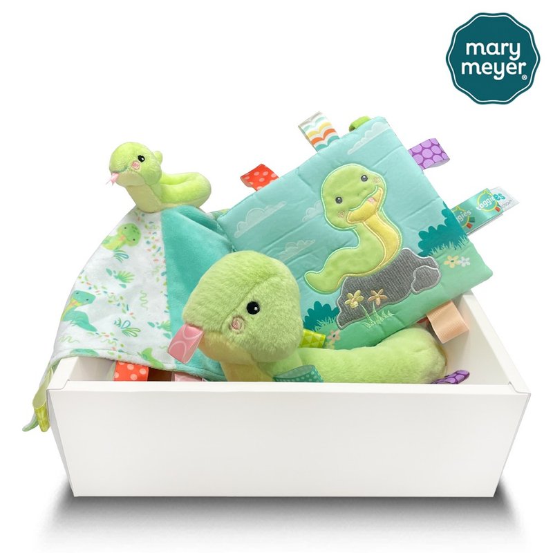快速出货-【MaryMeyer】丛林羞羞蛇臻藏礼盒 (玩偶.安抚巾.沙沙纸 - 满月礼盒 - 棉．麻 多色