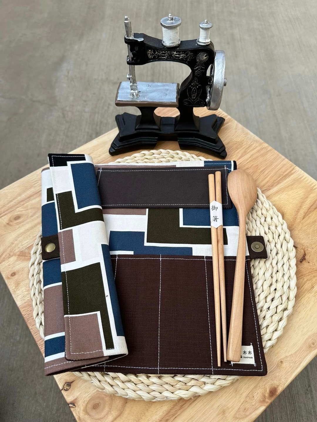 双人餐具袋 - 收纳用品 - 棉 