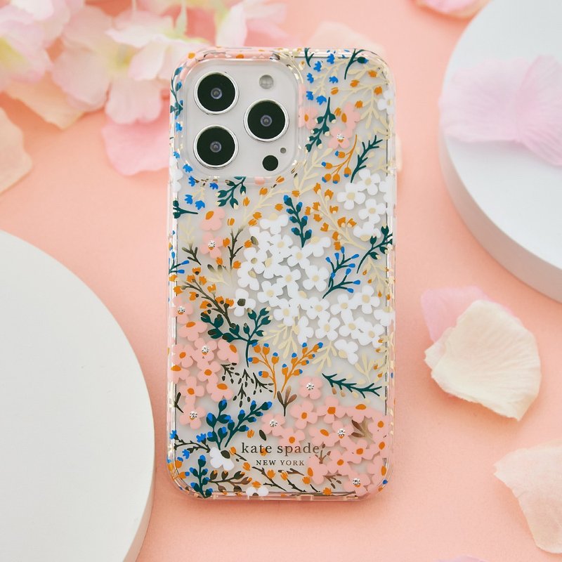 【kate spade】iPhone 14 系列 /16e 手机壳 秘密花 - 手机壳/手机套 - 塑料 粉红色