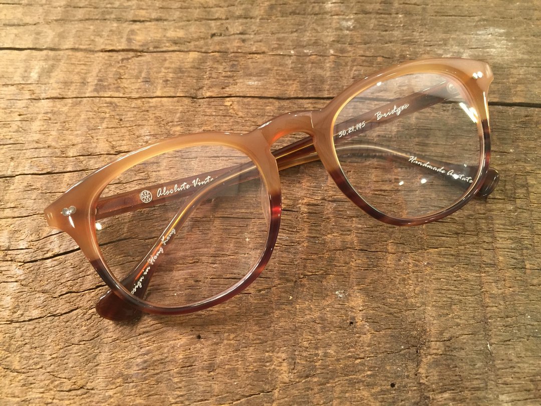 Absolute Vintage - 必列者士街(Bridges Street) 梨型幼框板材眼镜 - Peach 桃色 - 眼镜/眼镜框 - 塑料 