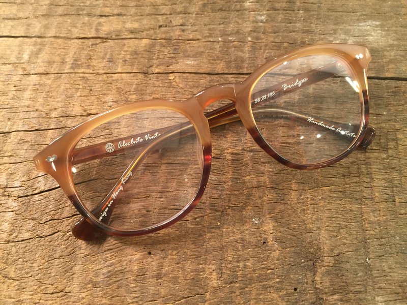 Absolute Vintage - 必列者士街(Bridges Street) 梨型幼框板材眼镜 - Peach 桃色 - 眼镜/眼镜框 - 塑料 