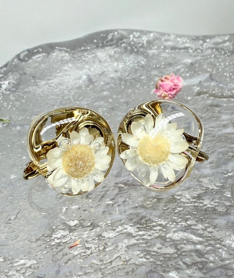 透明感upup 耳夹 - 耳环/耳夹 - 树脂 透明