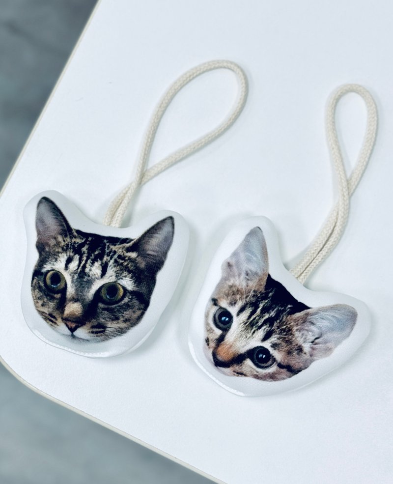 BLR 填充 小吊饰 定制化 3天出货 猫 猫头 狗 狗头 - 玩偶/公仔 - 聚酯纤维 白色