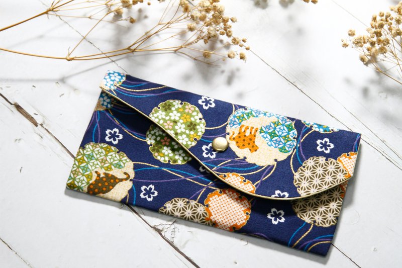 【Gi LAI】10*20Cm开运红包袋 存折袋-猫咪物语 - 皮夹/钱包 - 棉．麻 蓝色