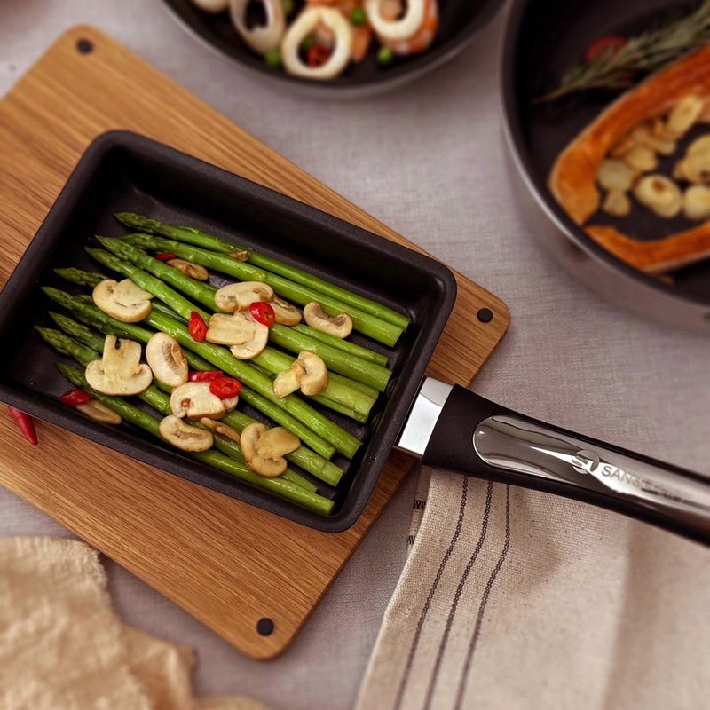 SANSO LIFE 不锈钢不沾玉子烧锅 13x18cm - 厨房用具 - 不锈钢 