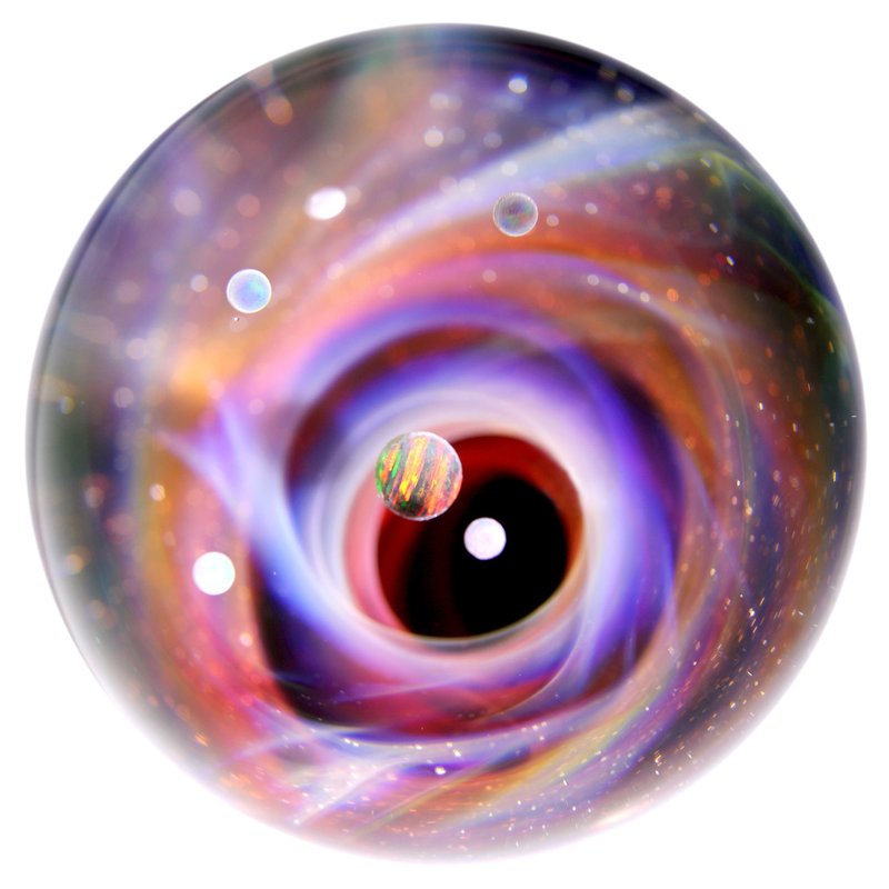 59mm 宇宙玻璃球摆设 no.M247 - 摆饰 - 玻璃 红色