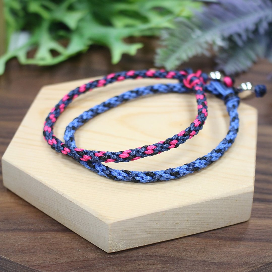 Lucerne Waxed Anklet / 琉森蜡绳足链 编织 脚链 - 脚链/脚环 - 蜡 多色