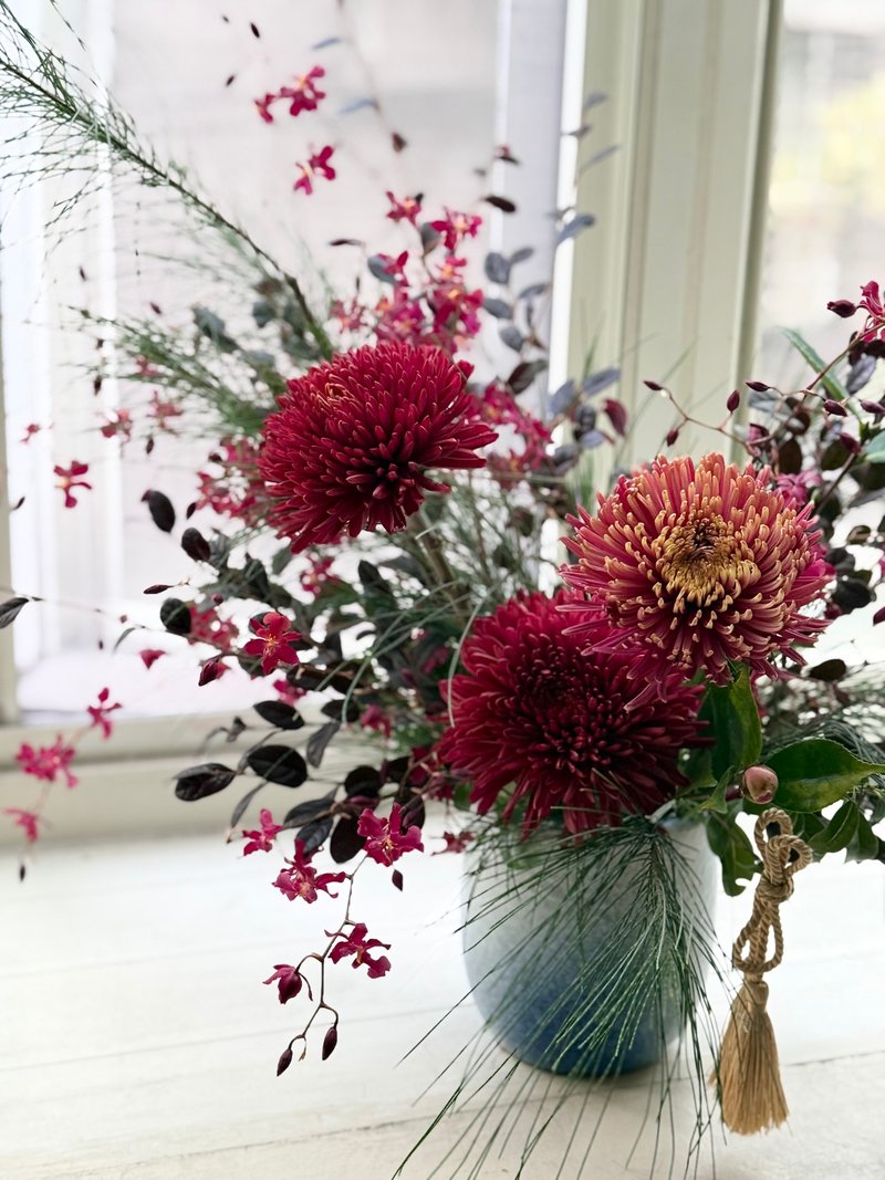 祝贺盆花 喜气桌花 开幕花 - 植栽/盆栽 - 植物．花 红色