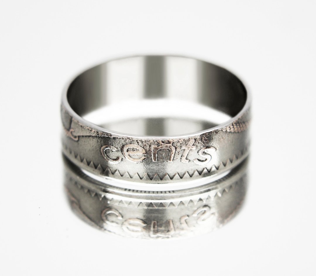 Fiji Coin Ring 20 cents 2009 coin rings for men coin rings for women - 戒指 - 其他金属 