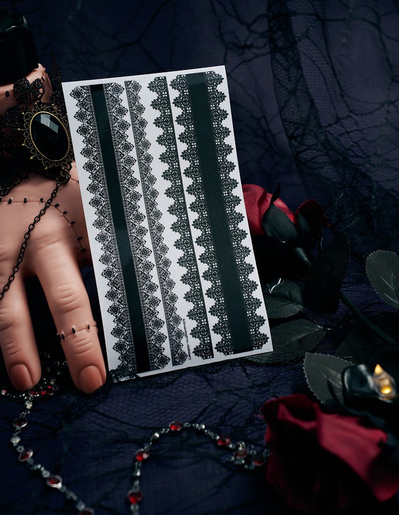 暗黑蕾丝 - 便条纸/标签贴 - 纸 