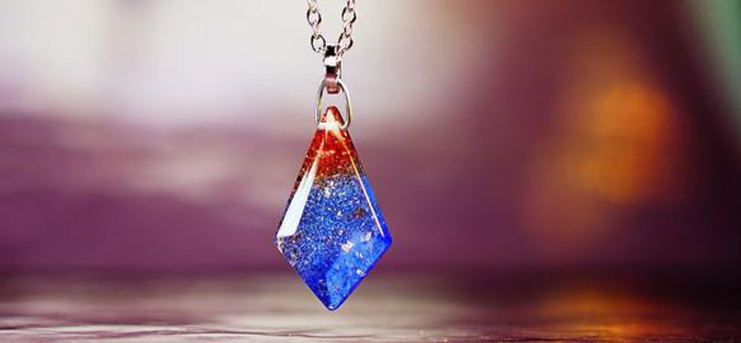 [Made to order] Glittering Labyrinth --Flash of gold - - 项链 - 玻璃 多色