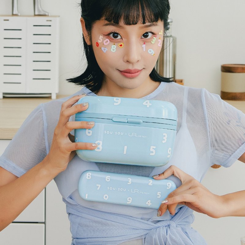 Bento-GO x SOU・SOU 联名礼盒 - 便当盒/饭盒 - 其他材质 蓝色