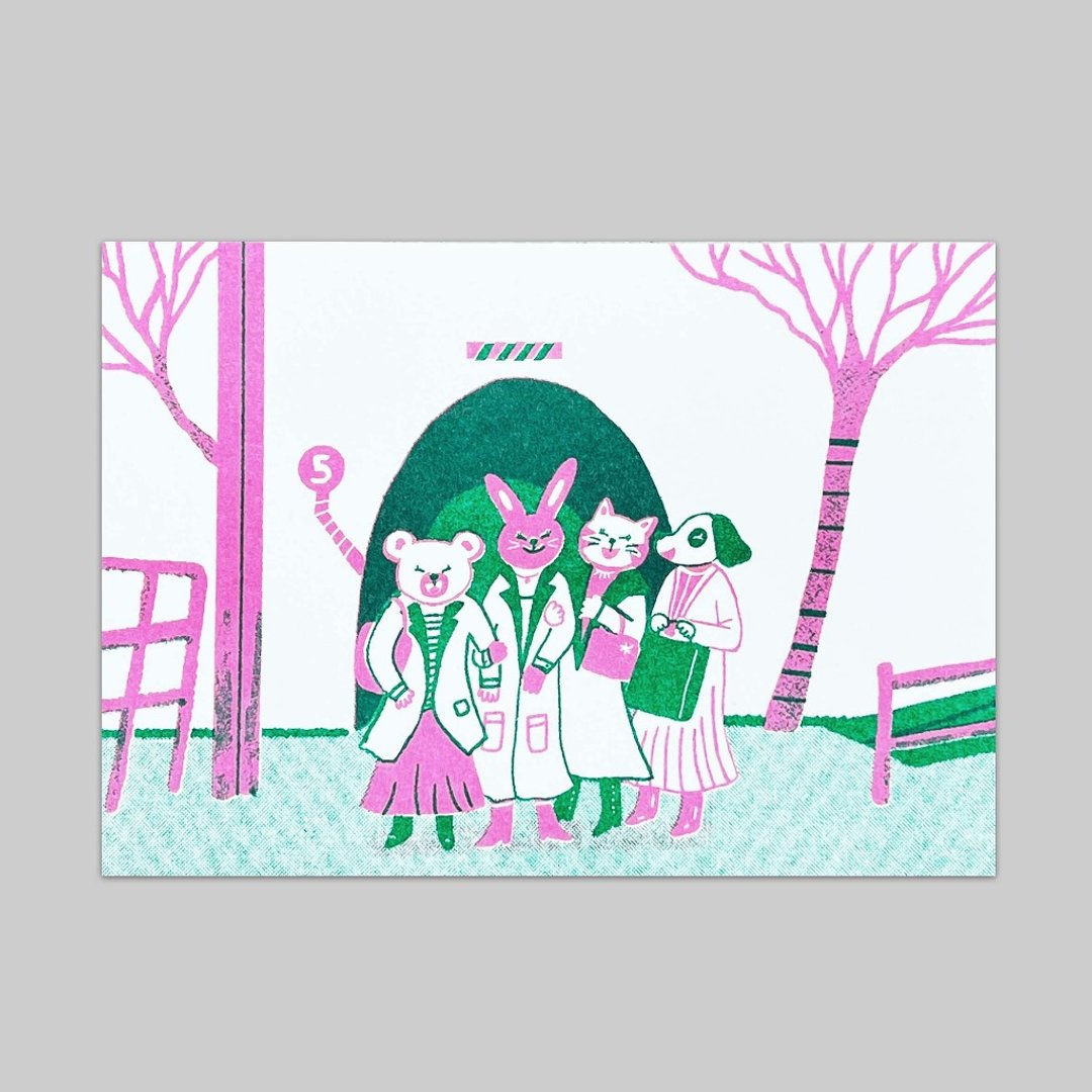日剧//重启人生//孔版印刷明信片/ポストカード - 卡片/明信片 - 纸 多色