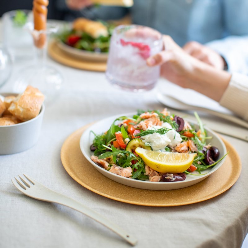 德国koziol有机小平底盘4件组 | 205mm - 盘子/餐盘/盘架 - 环保材料 卡其色