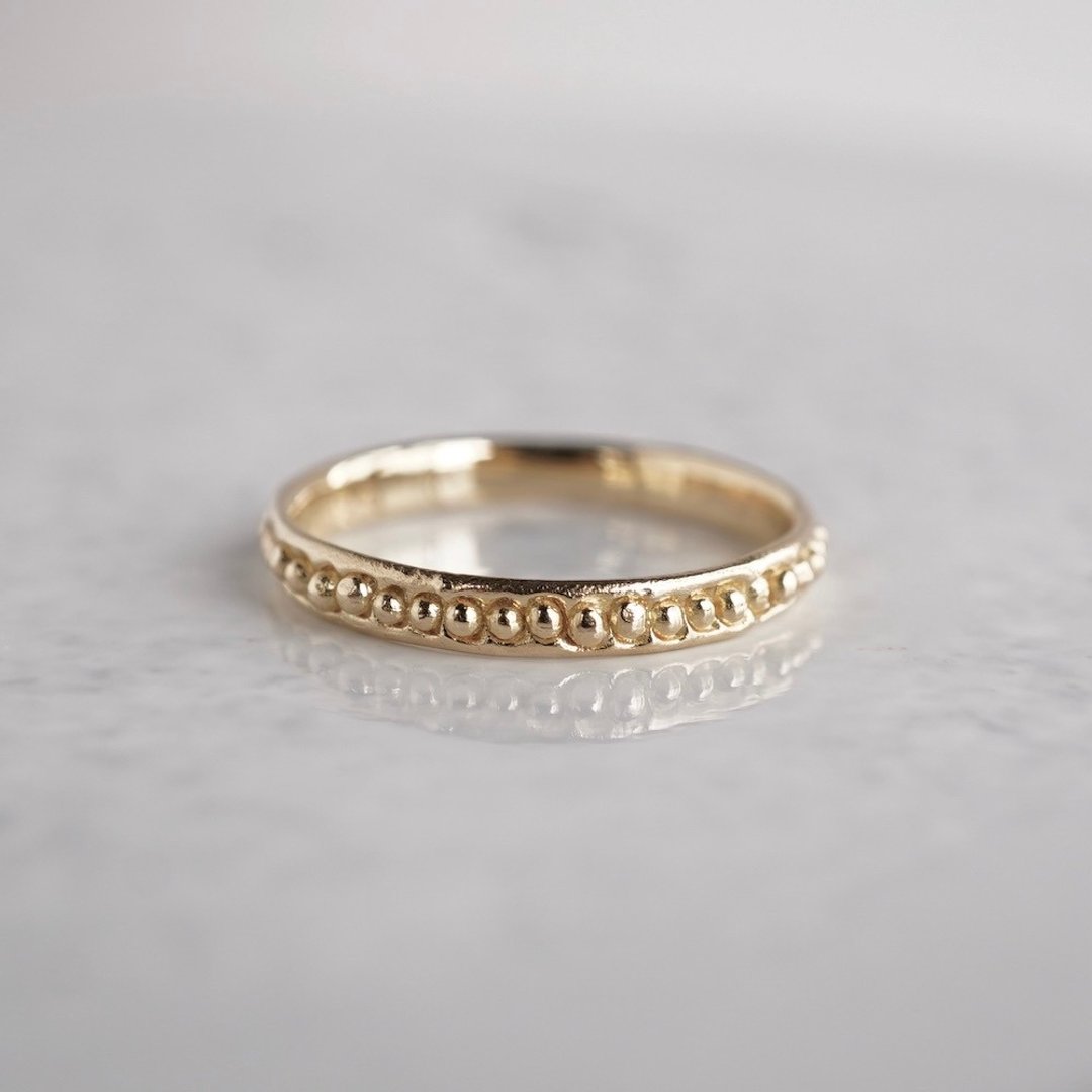 Grain ring  R081K10 - 戒指 - 其他金属 金色