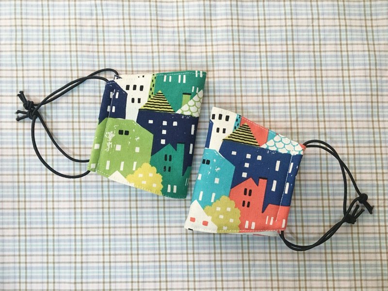 偷偷喊我 / 双胞胎口罩-童话小房子 - 口罩 - 纸 绿色