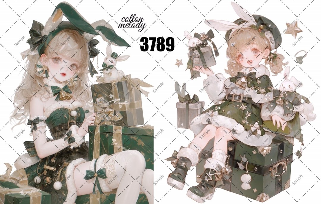 original sticker no.3789 人物贴纸 原创贴纸 原创人物贴纸 装饰贴纸 cotton melody - 贴纸 - 纸 