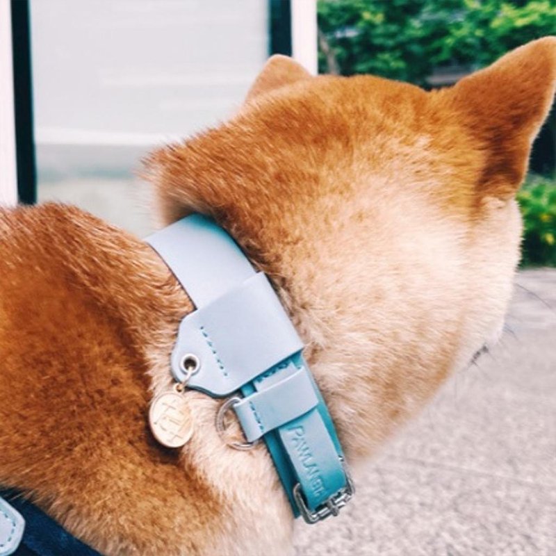 【Pawlaneta】 Donut宠物真皮项圈-双调节 - 项圈/牵绳 - 真皮 多色