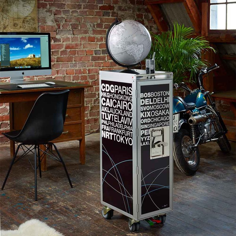 仿真飞机餐车笔筒 - 笔筒/笔座 - 其他金属 黑色