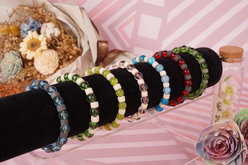 【原风艺站】陶土缤纷手环 | 原住民 族服 台湾印象 - 手链/手环 - 陶 多色