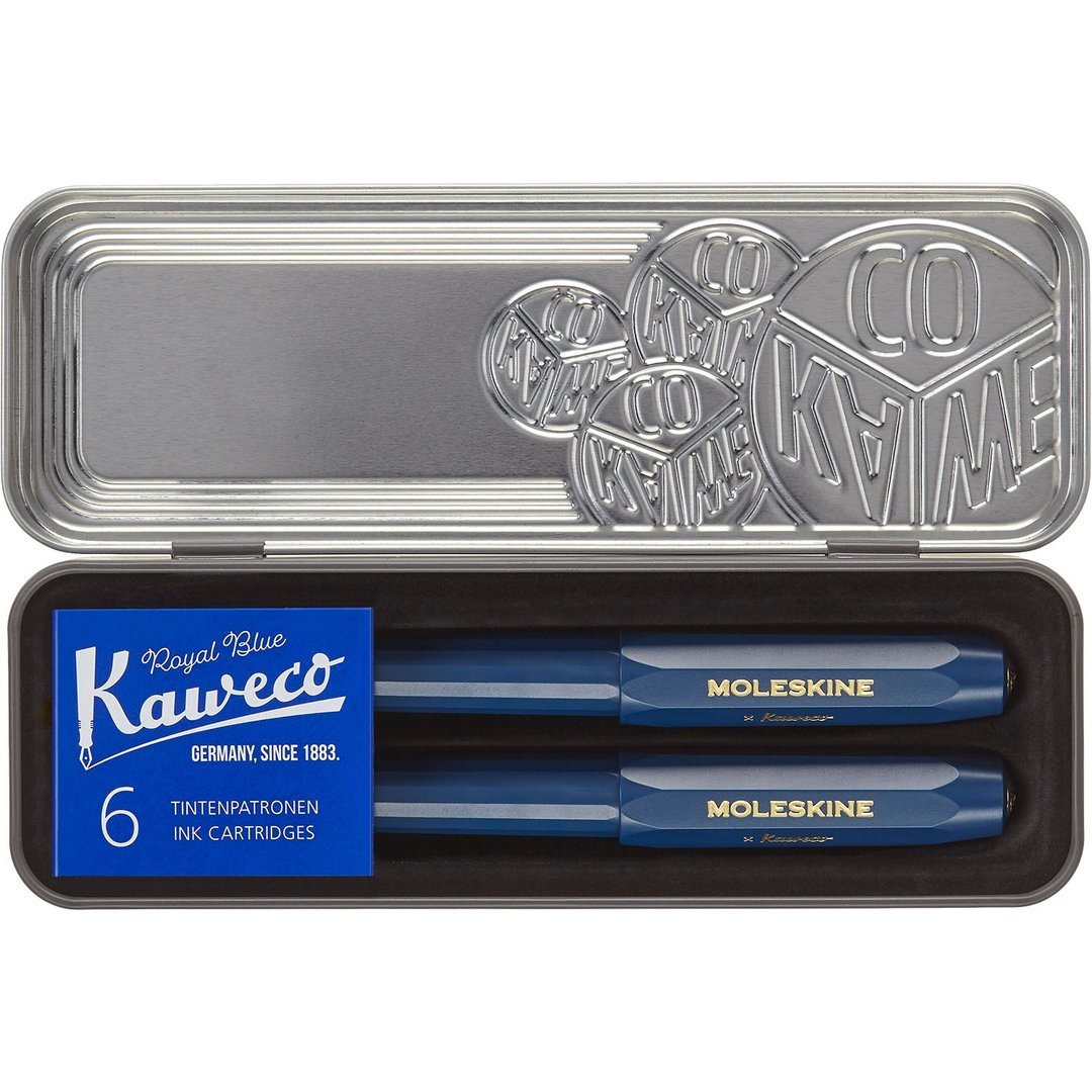 _勿上架_MOLESKINE x Kaweco 联名钢笔原子笔组 蓝 (赠 6入卡水+) - 钢笔 - 塑料 蓝色