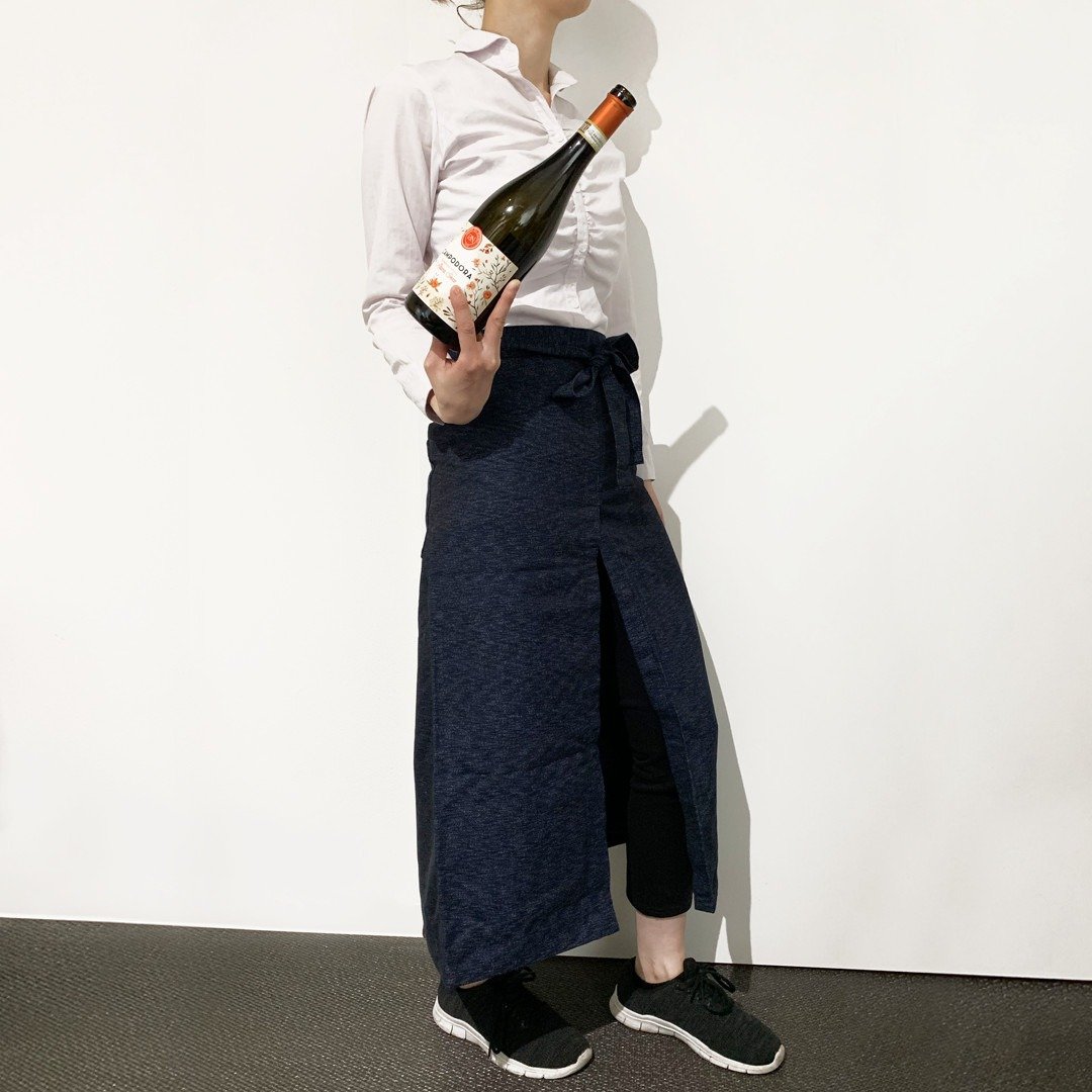 Kasuri Sommelier Apron - 围裙 - 棉 蓝色
