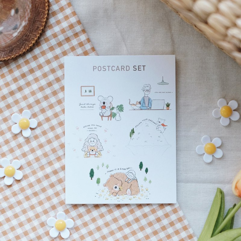 Postcard Set : Good things take time. - 卡片/明信片 - 纸 