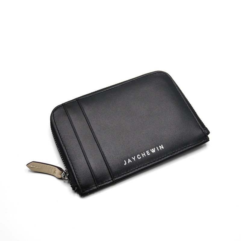 ALMOSTPERFECT - Flat Wallet in Black - 皮夹/钱包 - 真皮 黑色