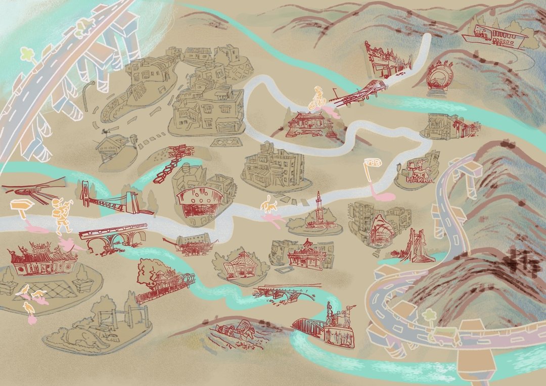 客制系列 - 画你的家乡 地图订制 插画 - 电子手绘真人画像/绘画/插画 - 其他材质 