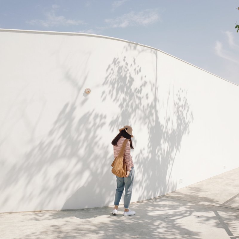 斜纹棉布包焦糖色 - 侧背包/斜挎包 - 棉．麻 咖啡色