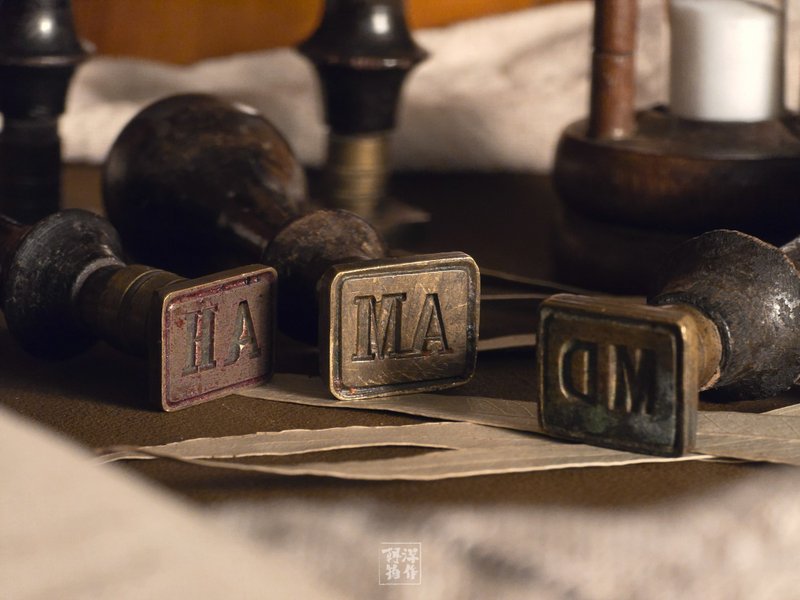 法国  木柄黄铜字母封蜡章系列 | 朝洋选物 - 印章/印台 - 其他金属 