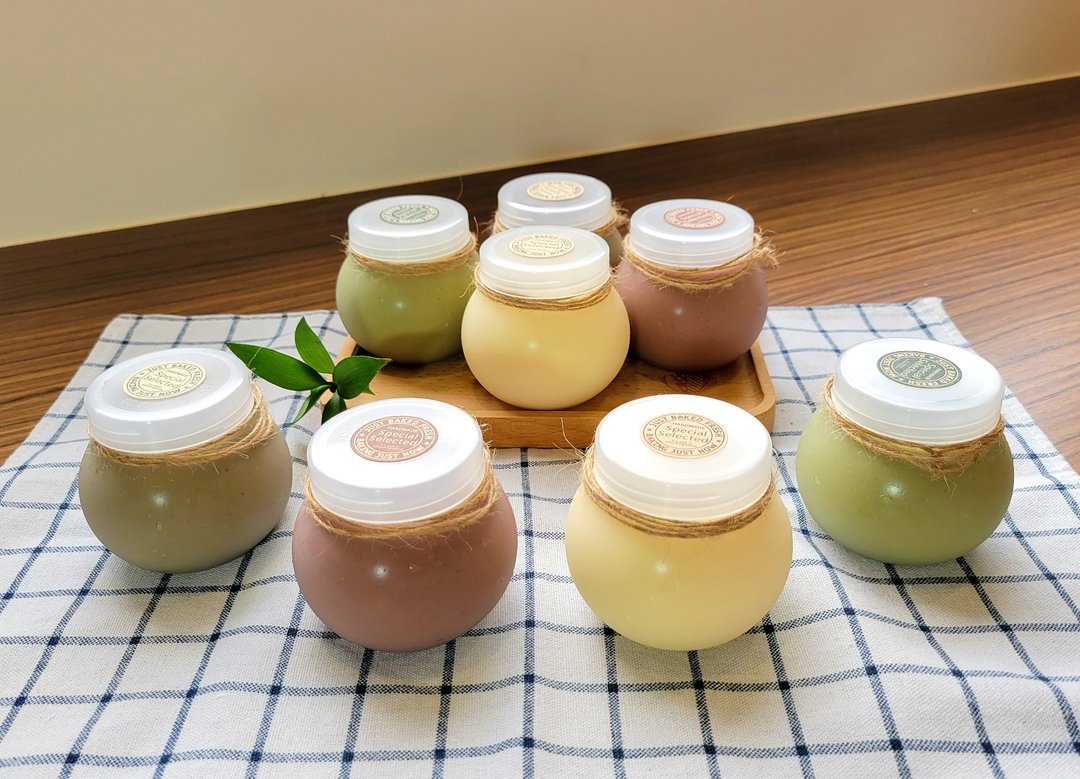 豆乳布丁 无乳糖 非基改豆浆 经典原味 可可 抹茶 焙茶 - 奶冻/布丁 - 其他材质 