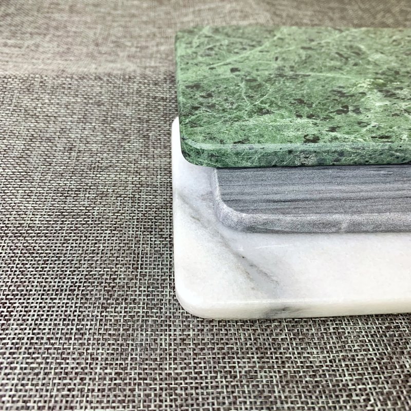 | 家居 | 大理石 。蛋糕盘。甜点盘。 墨玉绿 - 盘子/餐盘/盘架 - 石头 绿色