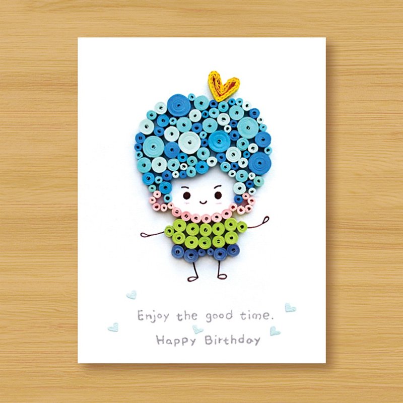 ( 2款供选择 ) 手工卷纸卡片 _ Boy - 生日卡 情人卡 - 卡片/明信片 - 纸 蓝色