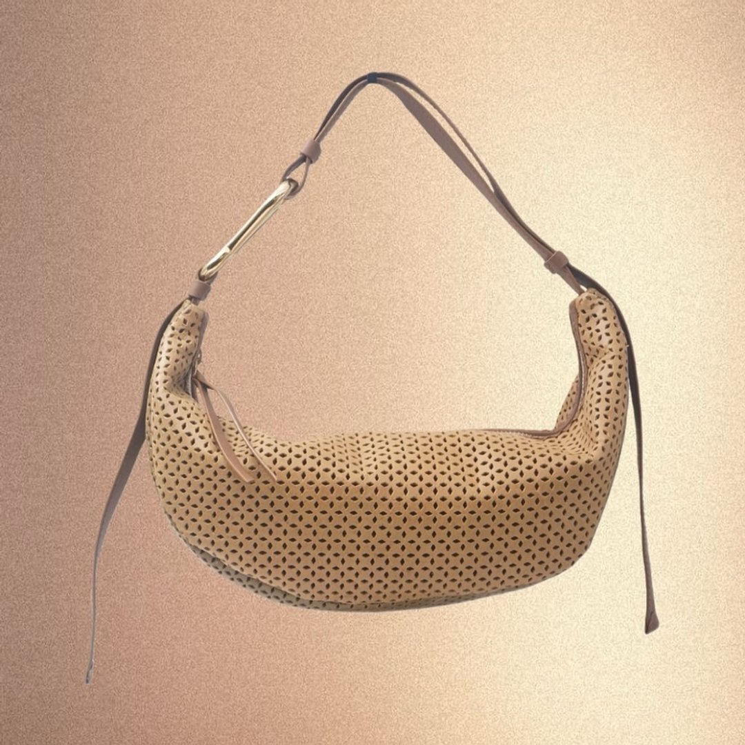 【Jento Bag】 真皮半月包 / 多色可选 - 侧背包/斜挎包 - 真皮 金色