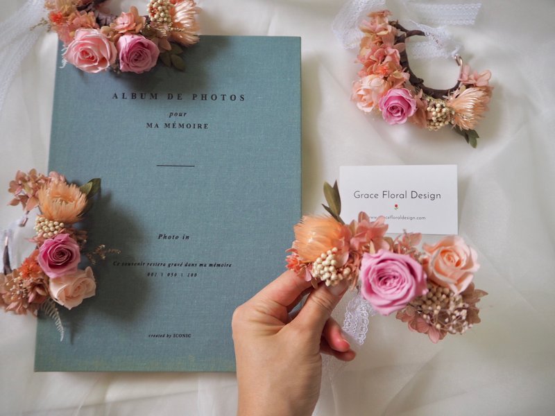 【GFD】不凋手腕花-婚礼小物/不凋花/干燥花/永生花 - 植栽/盆栽 - 植物．花 