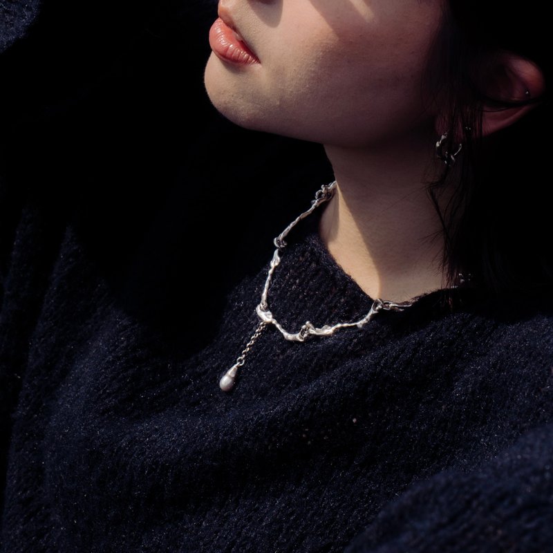 VORTEX necklace - 项链 - 银 