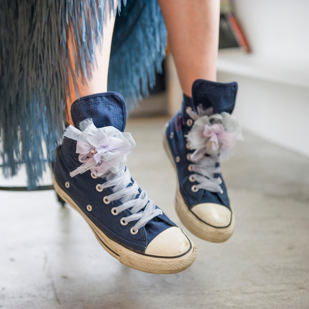 Colorful blooming shoe clip || Violet - 鞋垫/周边 - 聚酯纤维 蓝色