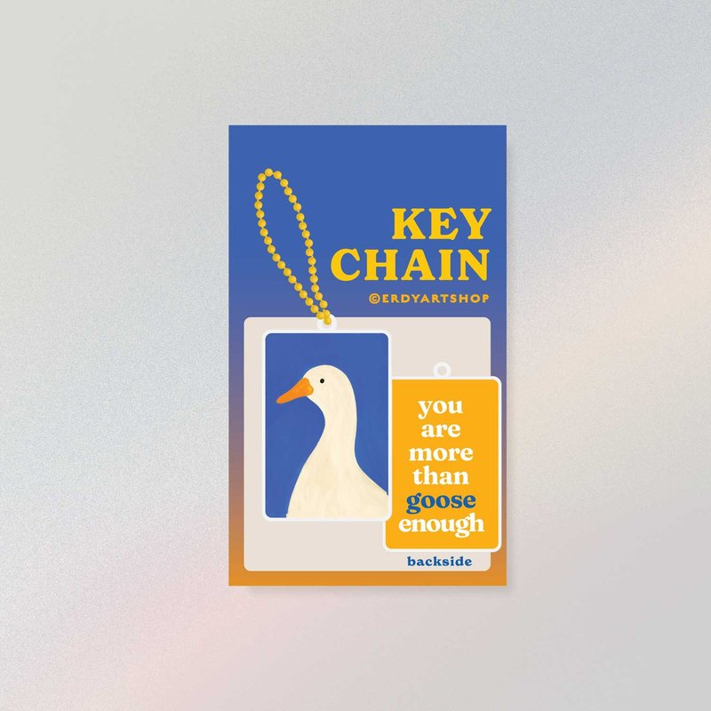 Keychain | Goose Goose Duck - 钥匙链/钥匙包 - 纸 蓝色