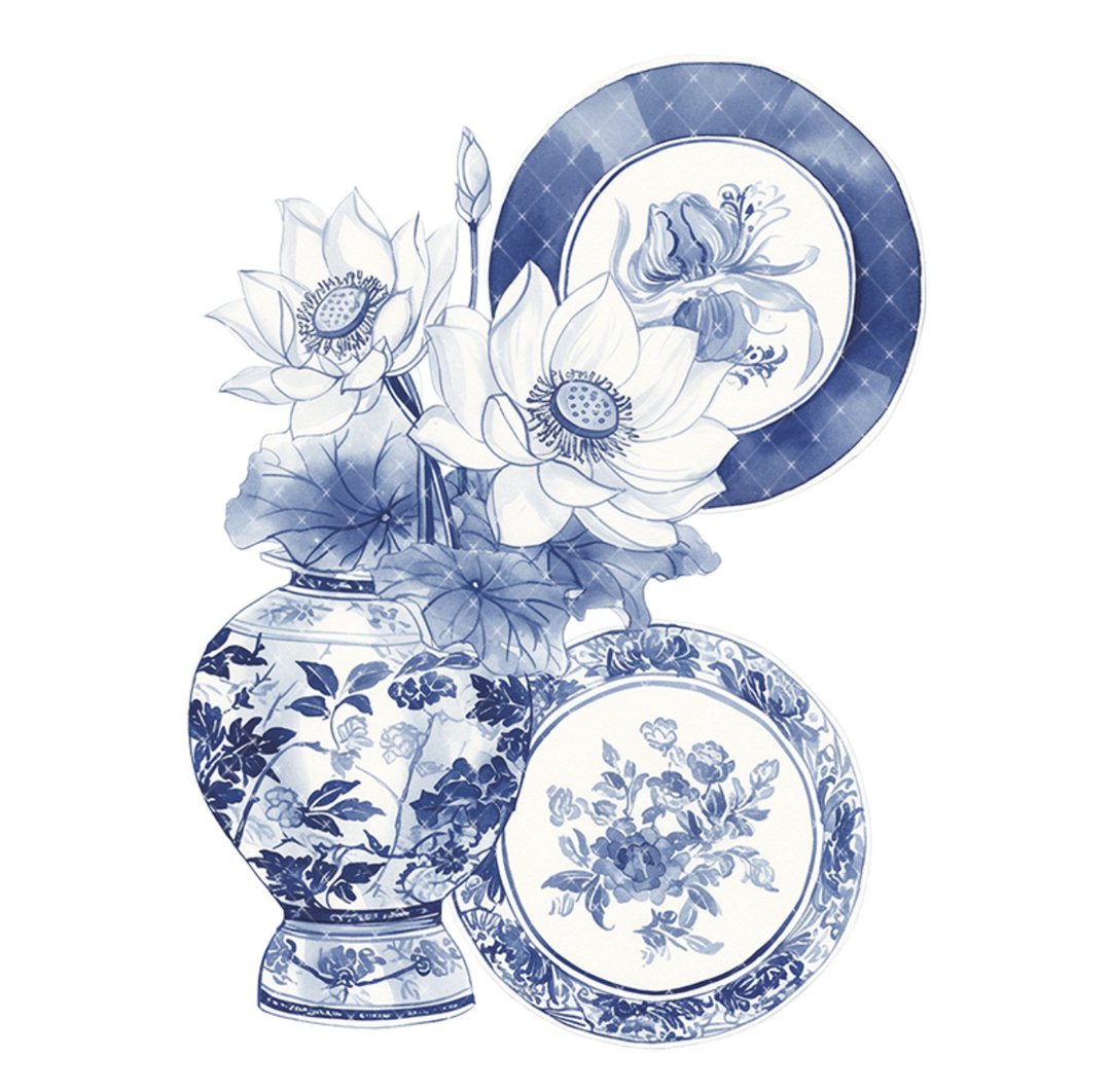青花墨 PET 纸胶带 贝壳光 - 纸胶带 - 其他材质 多色