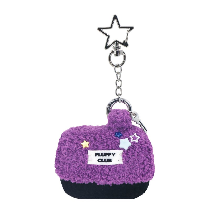 'SWEET HOME SWEET' AirPods 3&Pro 保护壳 紫色屋顶 黑色墙壁（STAR SPRING） - 耳机收纳 - 绣线 紫色