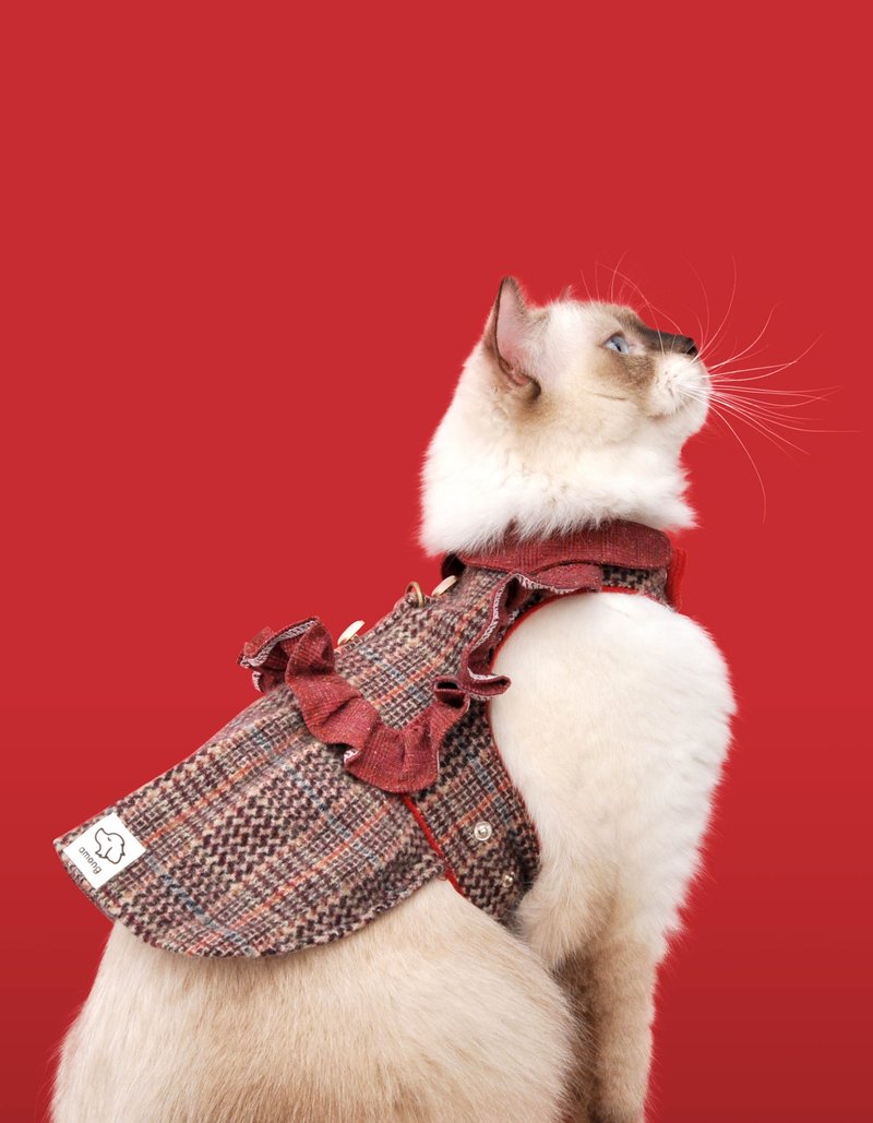 瑞荷 Among胸背衣 _ 本商品限干洗 (冬款绒毛底布) - 衣/帽 - 棉．麻 红色