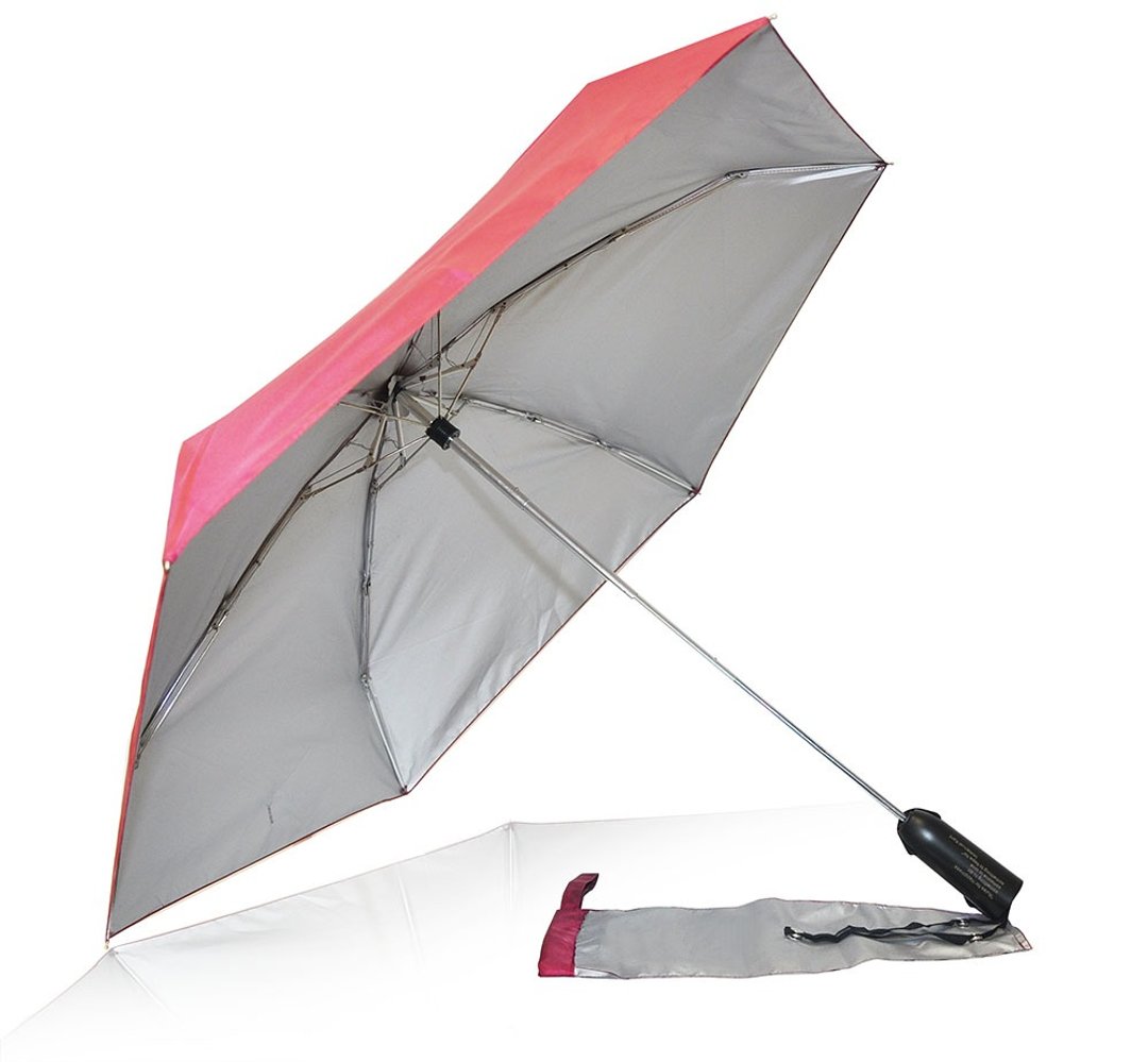 Eco-Friendly Alycia Rain Umbrella Rasberry Red - 雨伞/雨衣 - 防水材质 红色