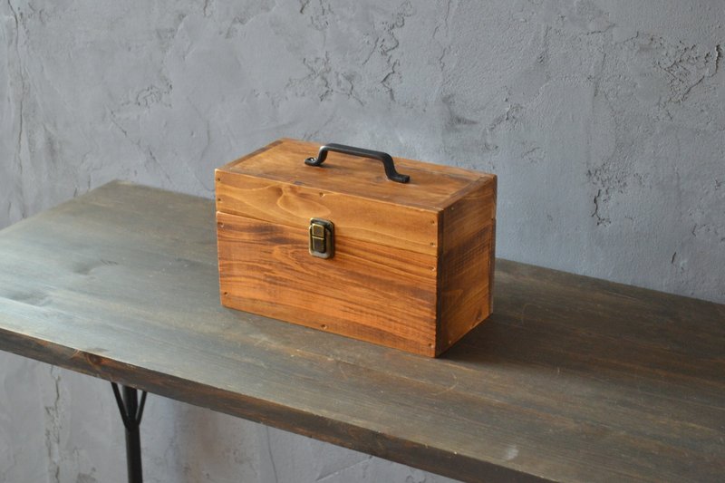 0310mito 木箱日本桧木行李箱 M 号 - 收纳用品 - 木头 咖啡色