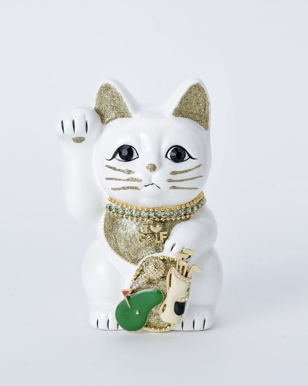 GOLF Lucky cat - 摆饰 - 陶 白色