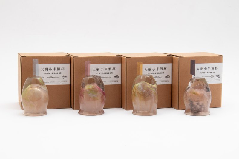 匠心之梦 | 精品组 金奖 | 大树小米酒杯 - 玻璃杯 - 玻璃 多色