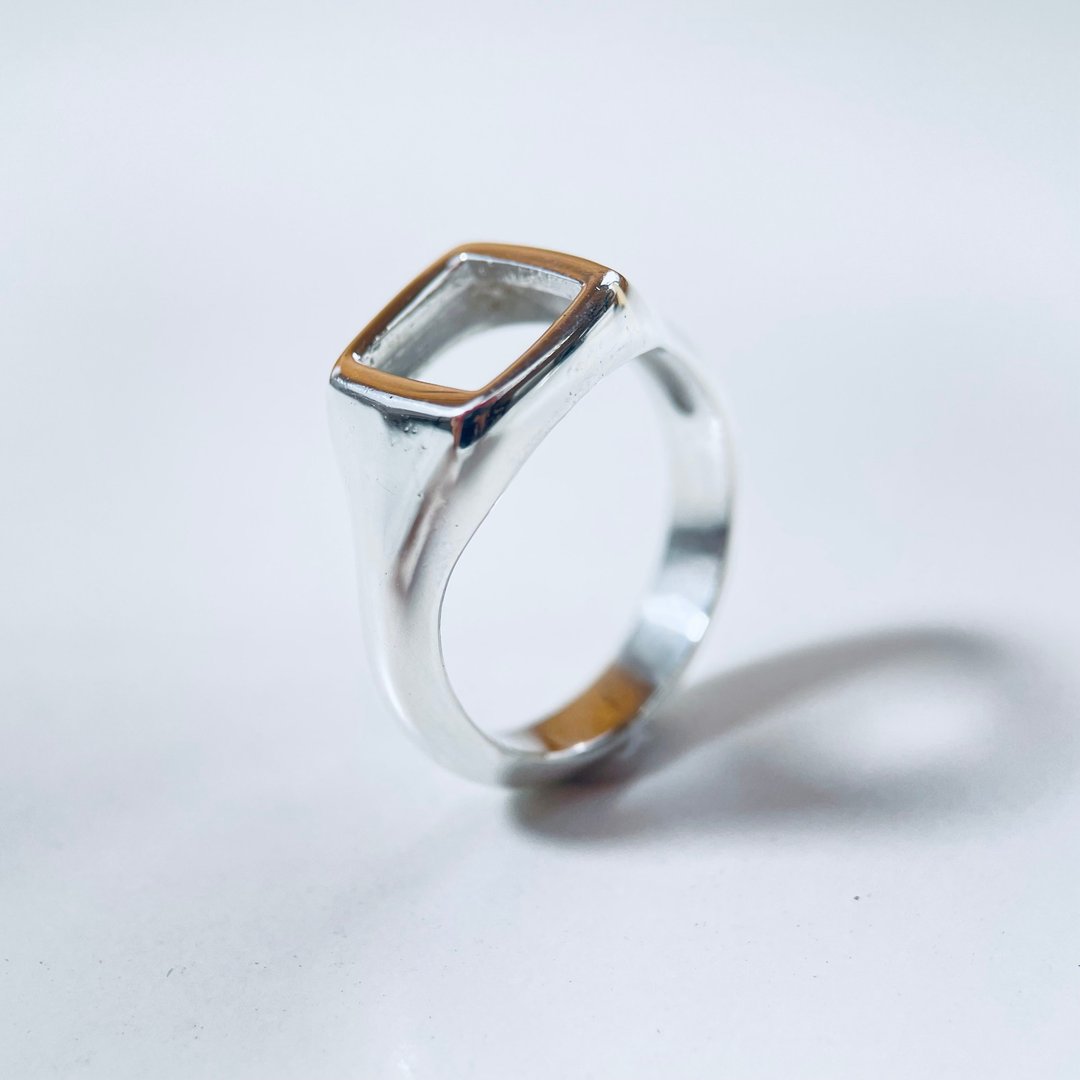 signet ring 067 - 戒指 - 其他金属 银色
