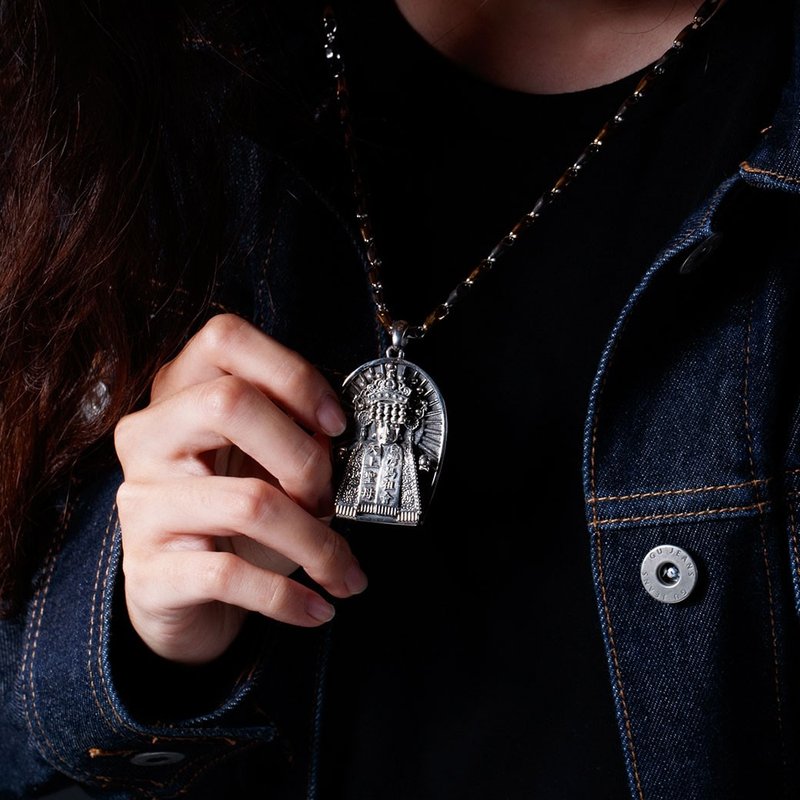 925纯银 大甲妈祖链坠 PL0526A-PL0526A-1-PL0526B - 项链 - 纯银 