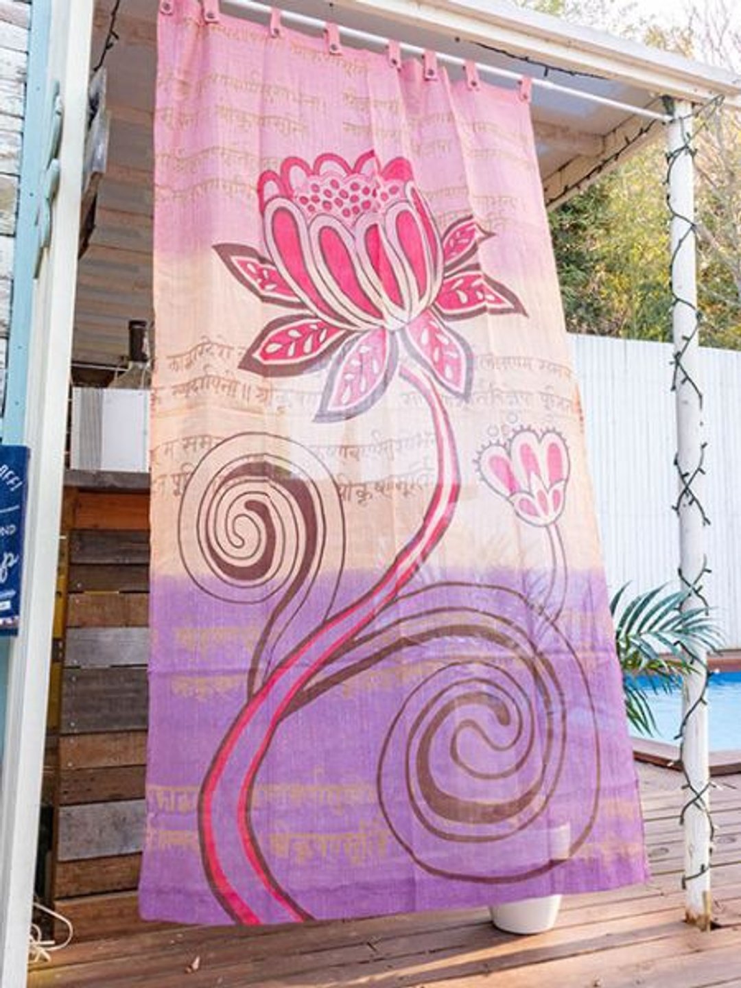 Lotus Curtain 178cm - 门帘/门牌 - 其他材质 