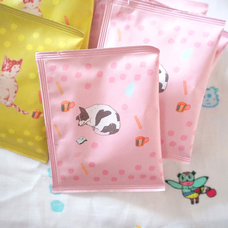 Yinke x 沛洛瑟咖啡滤泡包-狗狗蓝调&猫咪绿角 两包一组卖场 - 咖啡 - 其他材质 粉红色